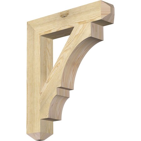 Ekena Millwork Balboa Craftsman Rough Sawn Bracket, Douglas Fir, 4"W x 22"D x 26"H BKT04X22X26BOA04RDF